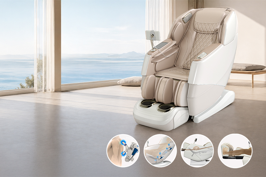 Массажное кресло FR-700D с двумя 3D-механизмами, zero gravity, SL-направляющей и воздушной компрессией всего тела